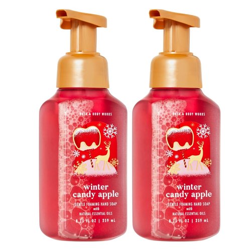 Bath and Body Works 2 Winter Candy Apple Gentle Foaming Hand Soap. 8.75 Oz.