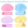 4 Pack Crystal Slime Kit with Scented DIY Slime for Girls and Boys, Super Soft, Non-Sticky Stress Relief Toy, Party Favors and Birthday Gift