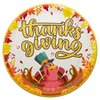 Thanksgiving Party Plates and Napkin (52 pieces for 16 guests) - Thanksgiving Party Supplies, Thanksgiving Party Decorations, Fall Theme Party, Turkey Party Plates and Napkins, Blue Orchards