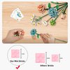 ZIYOSTAR Mini Bricks Flower Bouquet Building Sets, Artificial Flowers, DIY Unique Decoration Home, 680 Pieces Botanical Collection for Ages 6-12 Year Old Girl for Gift…