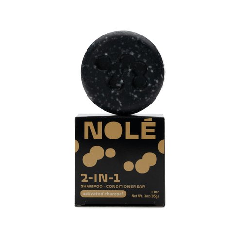NOLE CARE Shampoo and Conditioner Bar 2 in 1 - Activated Charcoal for Deep Cleansing, Hydration, and Impurity Removal, 3 oz