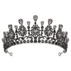AW BRIDAL Black Baroque Tiara and Crown for Women Wedding Crown for Bride Gothic Queen Crown Princess Tiara for Wedding Birthday Halloween (Black)
