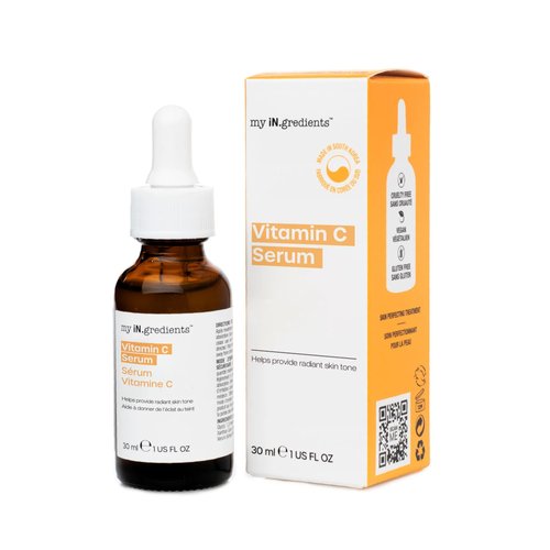 Masque Bar My Ingredients 12% Vitamin C Face Serum - Fades Age Spots, Pore Refining, Wrinkle Repair, Dark Circle Reduction, Hydrating, Even Skin Tone, Mineral Oil & Cruelty-Free Korean Skincare