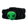 The Crème Shop 3D Teddy Headyband™ - Plush SPA Headband with Stretchy Elastic Band for Comfortable Fit - Ideal for Hair Control during Beauty and Skincare Routines (Alien)