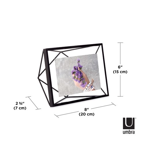 Umbra Prisma Picture Frame, 4" x 6", Black