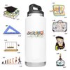 SUSIHI Science Stickers for Laptop School Stickers for Students Science Vinyl Stickers for Water Bottles Waterproof Stickers Bulk for Back to School （50Pcs）