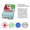 GAMAGO Peanuts Snoopy Adhesive Bandages - Set of 18 Individually Wrapped Self Adhesive Bandages - Sterile, Latex-Free & Easily Removable - Funny Gift & First Aid Addition