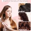 Round Travel Brush for Blow Drying, Styling, Curling, and Straightening - For Thick, Thin, and Curly Hair (Wet & Dry Use), Pink