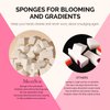 MelodySusie 100Pcs Soft Nail Sponges for Ombre, Nail Art Sponges With Grabbing Pen, Blooming Nails, Gradient Nail, Manicure Nail Art Tools, Professional Accessories Supplies for Home and Salon Use