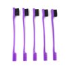 Honbay 5PCS Double Sided Edge Brushes 2 In 1 Edge Control Hair Brush Comb Combo (Purple)