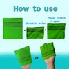NOPIGO Korean Exfoliating Body Scrubber for Shower/ 4pcs(green2+red2), Asian Exfoliating Bath Washcloth for Dead Skin, Bath Sponge, Exfoliating Mitt Glove