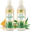Eczema & Psoriasis Shampoo & Conditioner Set For Men & Women - Aloe Vera & Manuka Honey for Gentle Itchy & Dry Scalp Treatment - Anti-Dandruff, Anti-Seborrheic Dermatitis, Sulfate Free, Hypoallergenic