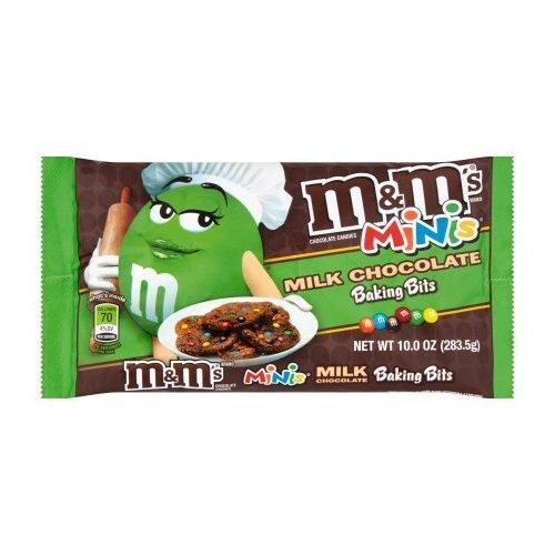 M&M's Christmas Baking Bits Milk Chocolate Minis, 10 oz