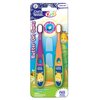 GuruNanda Butter on Gums Toddler Toothbrush (2 Pack) - Multi-Color Kids Toothbrush with Extra Soft Bristles, Tongue Cleaner & 2 Minutes Sand Timer - Dentist Recommended for Gentle Oral Care - Ages 2+