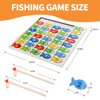 Diaodey Wooden Magnetic Fishing Game for Toddlers, Montessori Fine Motor Skills Toy with Letters and Numbers, Preschool Learning ABC and Puzzle Educational Toys Gift for 3 4 5+ Year Old Kids(2 Poles)