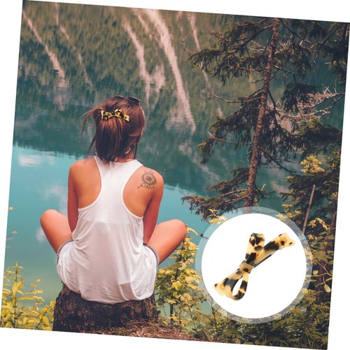 BIUDECO Minimalist Bowknot Spring Hair Clip for Women No Damage Ponytail Holder Snap Hair Clip Ideal Hair Accessory for Everyday Style and Easy Updos