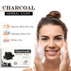 HERBOGANIC Charcoal Herbal Soap | Natural Bar Soap for Face and Body | Detoxifying and Cleansing | Infused with Charcoal | Gentle for Men and Women | 5 Oz (Pack of 3)…
