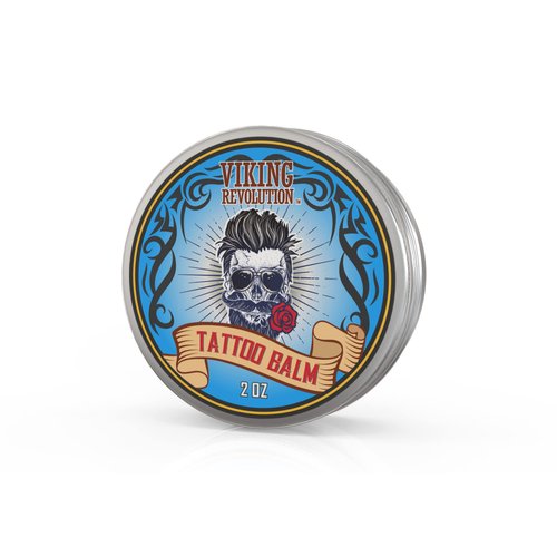 Viking Revolution Tattoo Care Balm for Before, During & Post Tattoo Safe, Natural Tattoo Aftercare Cream Moisturizing Lotion to Promote Skin Healing, Skin Moisturizer, (2oz,1 Pack)