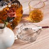 ZKKD Glass Ashtray, Home Ashtrays for Cigarettes, Outdoor Ashtray for Weed, Cigar Cool Ashtrays Cute Ashtray Square Transparent