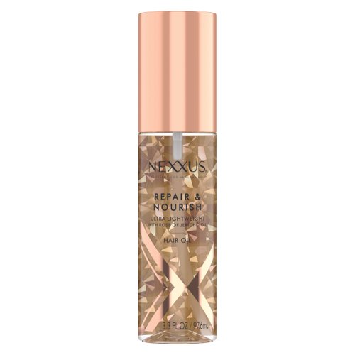 Nexxus Ultra Lightweight Hair Oil Repair & Nourish for Intense Nourishment with StyleProtect Technology & Rose of Jericho Oil 3.3 oz