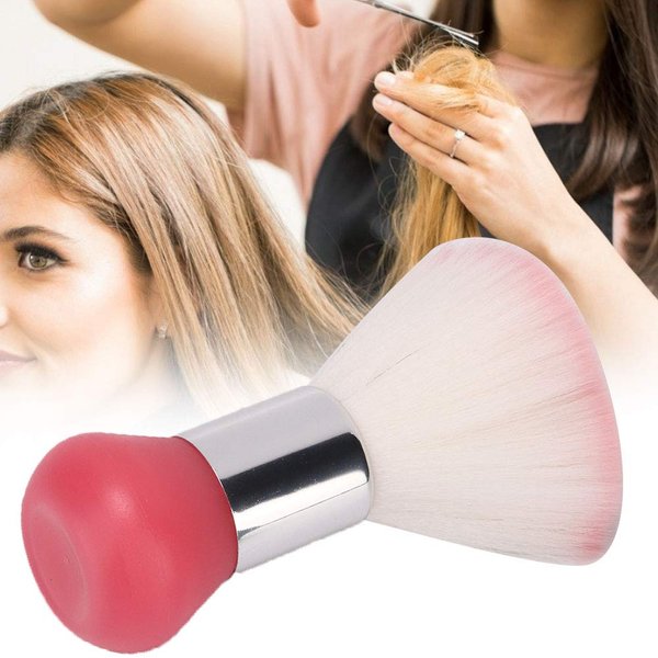 Neck Duster Neck Duster Brush, Broken Hair Sweep Brush with Abs Handle, Barber Shop And Salon Nylon Shaving Brush for Face And Neck ()