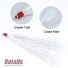 Fishing Teasers -12/18pcs Squid Teaser Fishing Mylar Flash Fishing Teaser Tail Fishing Teaser for Fluke Rigs for Saltwater Fishing Lure 3 Colors