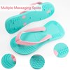 Smily Mia Flip-Flop Baby Teething Toys, Silicone Baby Teether For 3M+, Chewing Toys for Babies Teething Pain Relief,Silicone Baby Shoes,left foot Blue