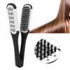 Hair Straightening Comb, Double Sided Brush Clamp Straightener Comb Professional Hair Styling Tool for Smoothing and Straight Hair