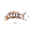 Flat Hair Clips For Women,Flat Claw Clips- Strong Grip Comfortable Flat Round Hair Clip Curved Flat Clips For All Hair