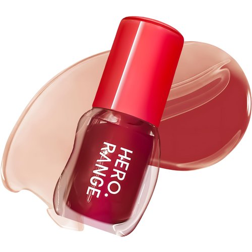 Wugbc Volumizing Gloss, Tinted Lip Glaze Balm, Hydrating Juicy Lip Plumper, Mirror Moisturizing Liquid Lipstick High-Shine, Long-Lasting Lightweight Vivid Color, Non-Sticky, Natural Nourishing, Red