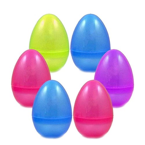 U.S. Toy Plastic Easter Eggs (50 per Order), Assorted Colors, 2.5" (SS-UST-ED232)