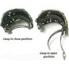 Set of 4 Crystal Butterfly/Flower Hair Holder Barrettes 2 Styles Ponytail Hair Barrettes for Women Girls YY86900-4gPurpleSiennaGrnRose