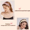 MHDGG 4Pcs Knotted Headbands, Non-Slip Wide Headbands for Women, Fashion Topknot Hair Accessories in Solid Colors