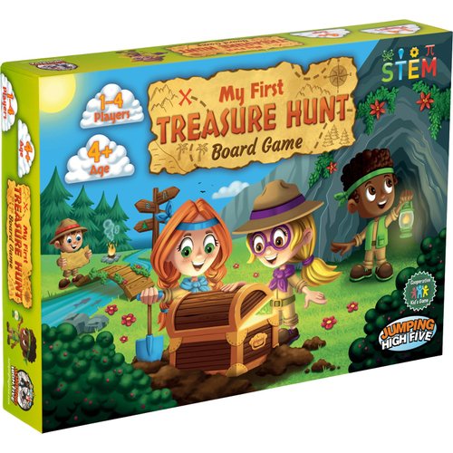 Jumping High Five My First Treasure Hunt Board Game! Cooperative Island Explorer Game for Kids Ages 4 and Up, an Exciting Buried Treasure Adventure Perfect for Family Game Night