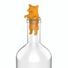 TrueZoo Corki Bottle Stopper, Corgi Animal Cork, Novelty Wine Stopper, Silicone, Set of 1, Orange