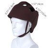 Thick Protection Helmet for Elderly Youth Kids Adults,Head Protection for Elderly Falls,Soft Helmet for Epilepsy Seizures Prevent Head Injuries,Safety Bump Cap,for Home Gardening (Coffee Cloth Inner)