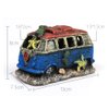 NF Aquarium Decoration Resin Imitation Car Wreck,Fish Tank Supplies Accessories Ornament Hideouts Stone Air Bubble Stone Oxygen Pump