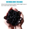 100 PCS Baby Hair Ties, Elastic Hair Bands Small Hair Ties for Girls Rubber Bands Elastic Ponytail Holders (Black)