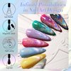 Born Pretty Magnetic Gel Nail Polish Silver Holographic Cat Magnetic Eye Gel Polish Nail Gel Soak Off Nail Art Salon Manicure Collection Gift