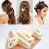 Ahoney 5 Pack White Hair Clips Cute Claw Clips for Thick Hair Flower Daisy Claw Clip Aesthetic Hair Clips for Hair Jaw Big Banana Clips Hair Accessories for Women Hair Styling for Girls Women