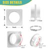 VIWINVELA Dryer Vent Wall Plate Quick Connector Snap to Vent Dryer Dock Connector Kit Fits 4 Inch Hose (Dryer Vent Connector)