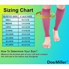 Doc Miller Calf Compression Sleeve Men and Women - 15-20mmHg Shin Splint Compression Sleeve Recover Varicose Veins, Torn Calf and Pain Relief - 1 Pair Calf Sleeves Maroon Color - Medium Size