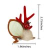 Christmas Hair Clips Cute Reindeer Antlers Xmas Hair Pins Deer Horns Ears Hairclips Christmas Beauty Headdresses Headband Elk Antler Barrettes Hair Hoop for Women Girls Kids Adults Party Favors(red)