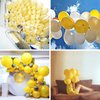 PartyWoo Yellow Balloons, 120 pcs 5 Inch Matte Yellow Balloons, Yellow Latex Balloons for Balloon Garland Balloon Arch as Party Decorations, Birthday Decorations, Baby Shower Decorations, Yellow-Y55