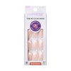KISS imPRESS No Glue Mani Press-On Nails, French, Genuine', Light Neutral + White Tip French, Medium Size, Coffin Shape, Includes 30 Nails, Prep Pad, Instructions Sheet, 1 Manicure Stick, 1 Mini File