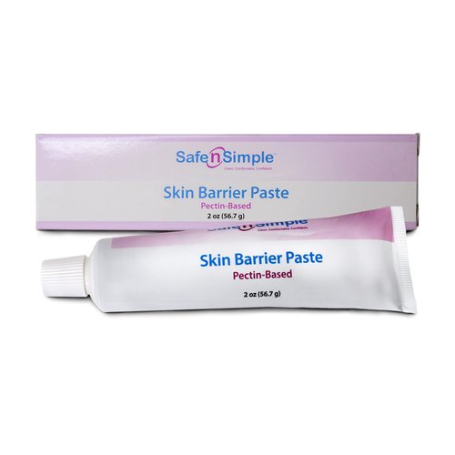 Safe n' Simple Stoma Skin Barrier Paste - 2 oz - Protective Ostomy Skin Barrier Supplies - Stoma Adhesive Skin Protectant Paste - Ostomy Skin Barrier Paste, Classic Formula Pectin Based