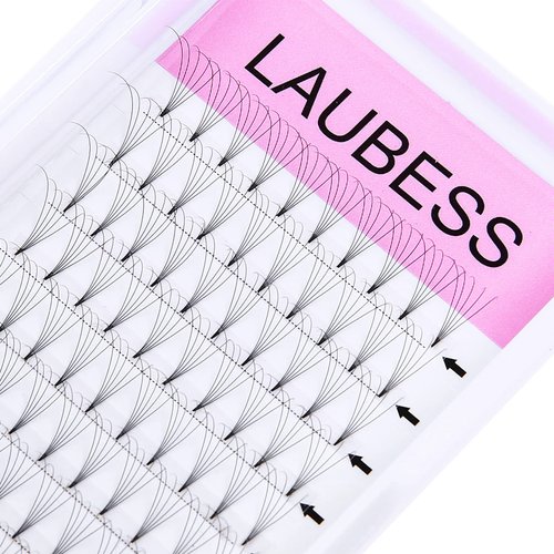 Lash Extension Premade Fans Eyelash Extensions 5D 6D Short Stem Volume Lash Extensions .07 Thickness Lash Fans Premade Volume Eyelash Extensions (5D-0.07C-13)