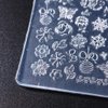 Christmas Nail Charms Silicone Molds Flower Butterfly Nail Molds Christmas Bells Snowflake Nail Carving Templates 3D Gel Nail Art Sculpture Acrylic Nail Mold Embossed Nail Stencils Silicone Nail Tools