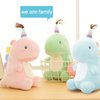 VHYHCY Stuffed Animal Plush Toys, Cute Dinosaur Toy, Soft Dino Plushies for Kids Plush Doll Gifts for Boys Girls (Green, 9 Inch)