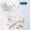 Boen 300PCS Coin Flips in 6 Sizes Cardboard Coin Holders for Colletors 2x2 inch Coin Cardboard Coin Flips for Coin Collection